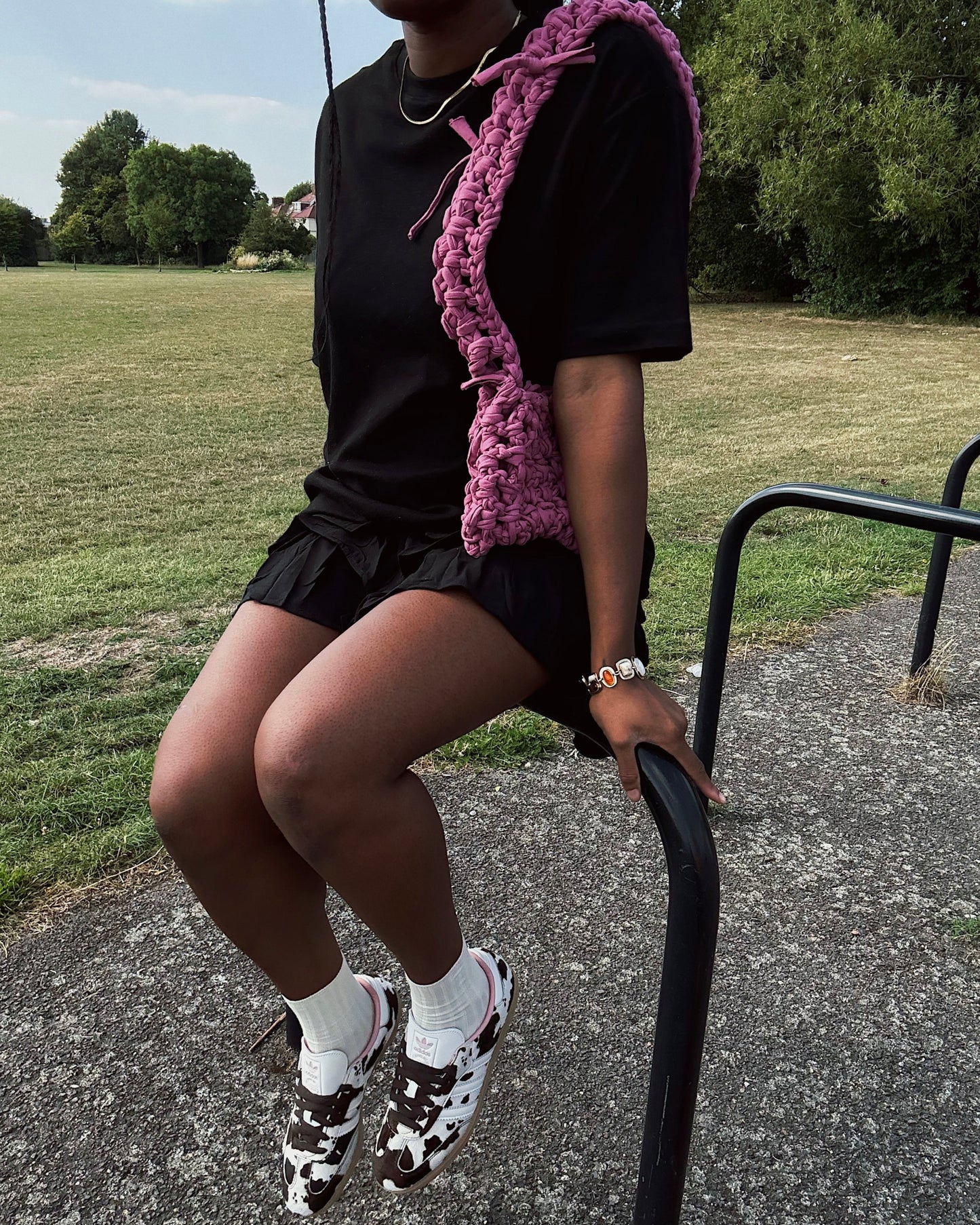 MESH SHOULDER BAG - PEONY