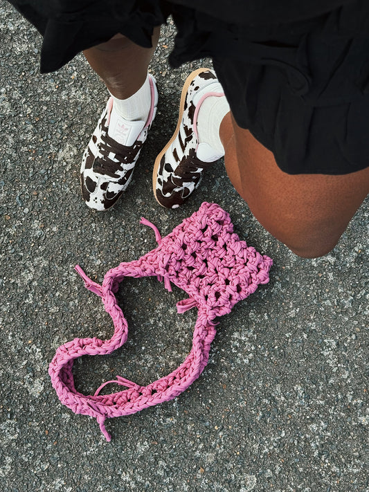 MESH SHOULDER BAG - PEONY