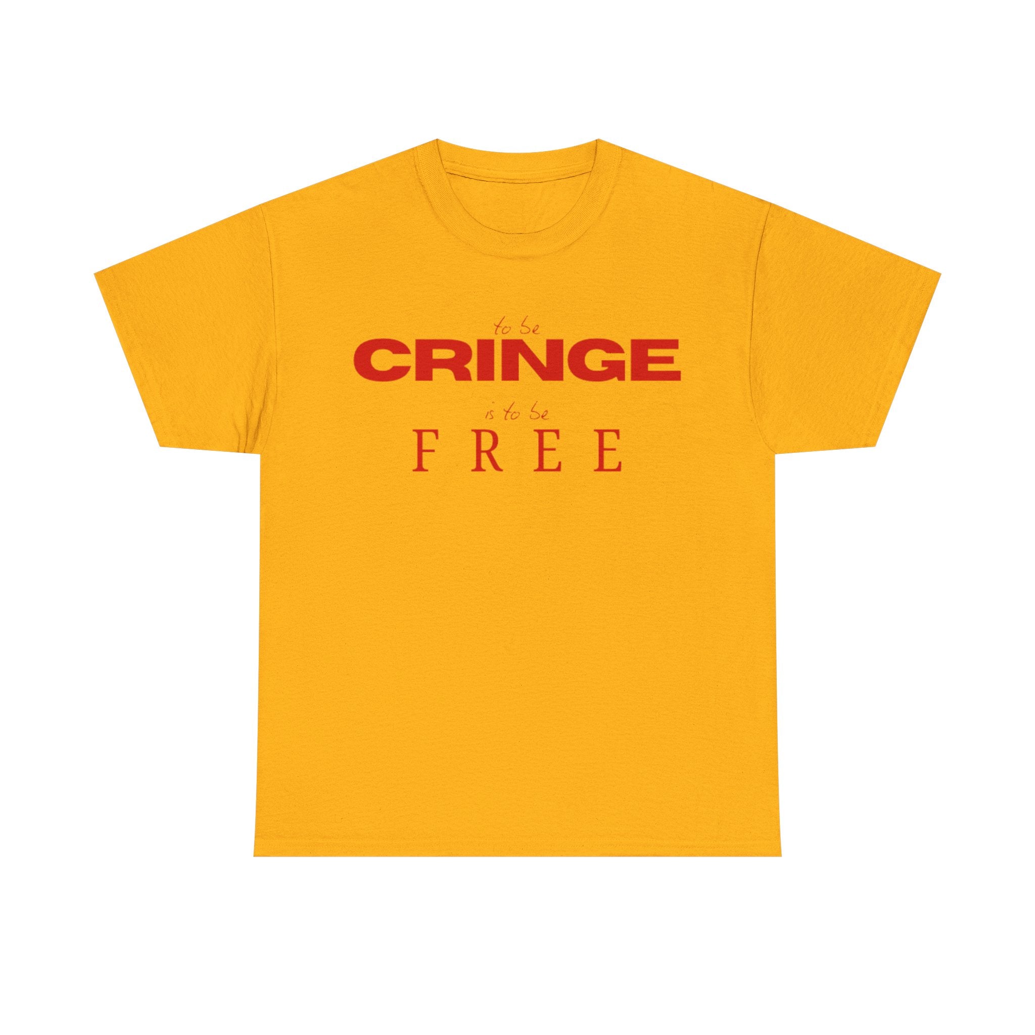 Cringe-Free Graphic Tee — Minimalist Anti-Cringe Statement T-Shirt