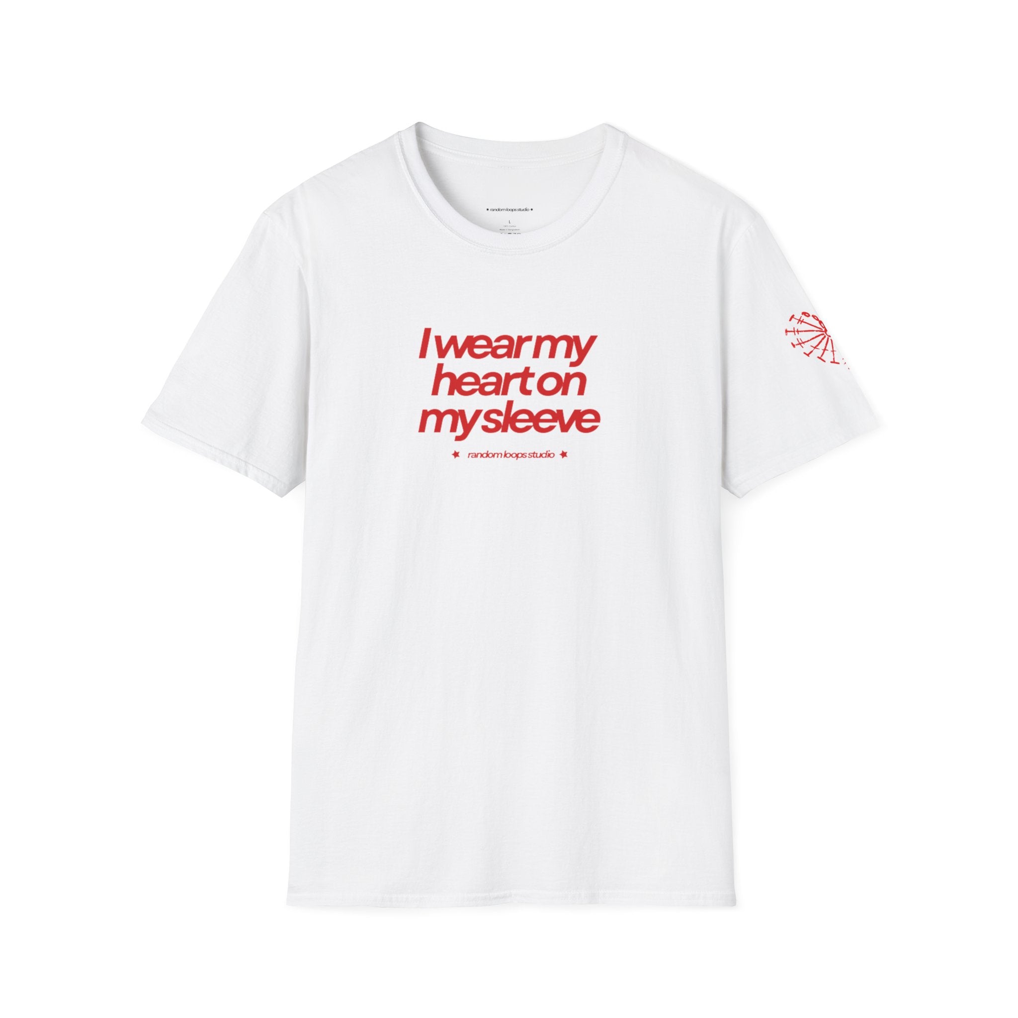 I Wear My Heart on My Sleeve T-Shirt — Romantic Graphic Tee