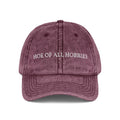 Hoe Of All Hobbies - Vintage Wash Embroidered Dad Cap