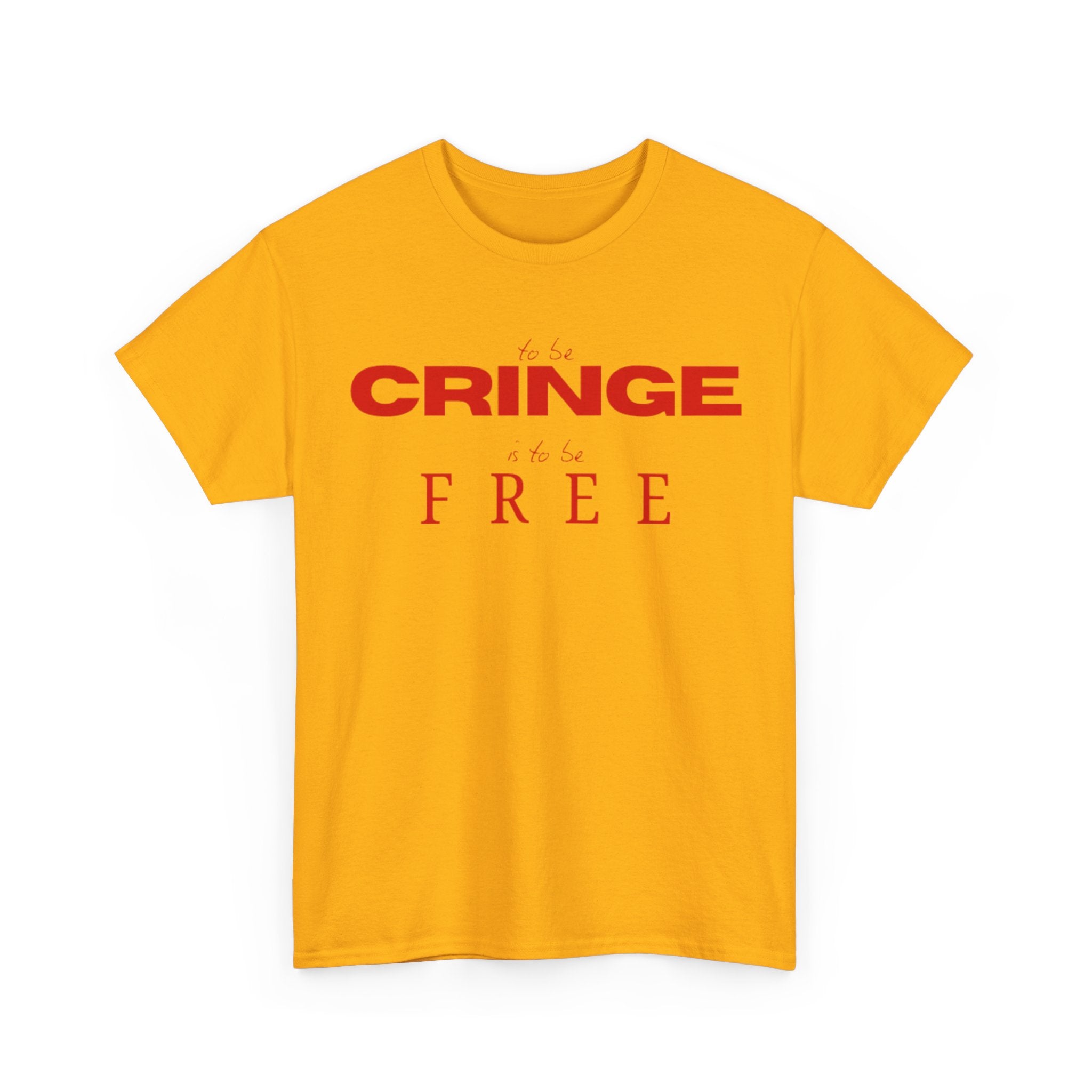 Cringe-Free Graphic Tee — Minimalist Anti-Cringe Statement T-Shirt