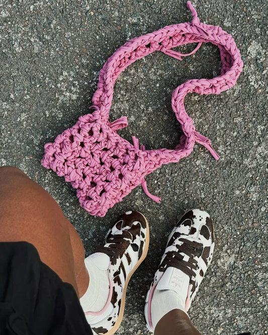 MESH SHOULDER BAG - PEONY